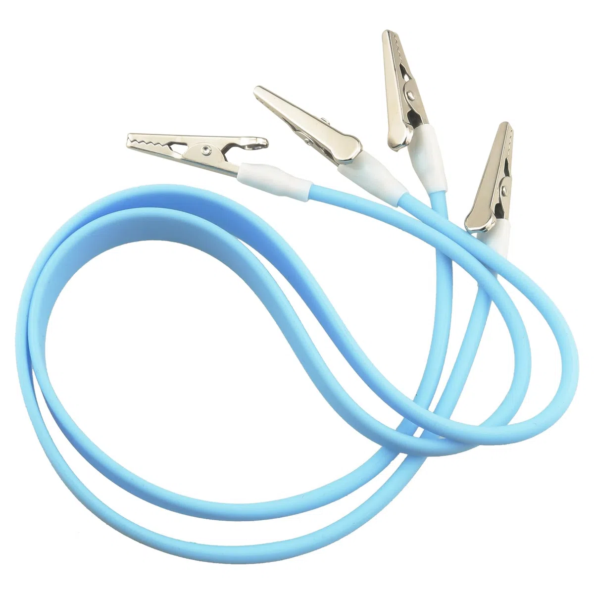 5 clips de silicona para babero dental, tira ancha, color azul, cierres de delantal de alta presión, adecuados para clínicas dentales, tiendas de tatuajes, estudios de arte, baberos de paciente,