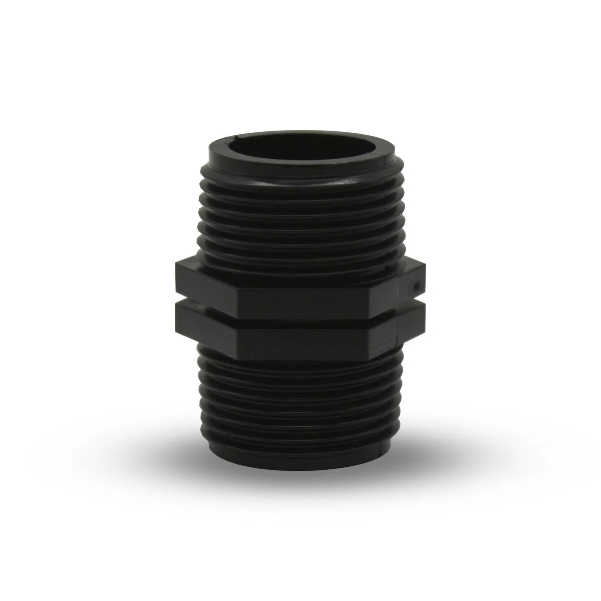 DOJA Barcelona Pezón Igual con Racor Roscado Doble Macho - Pack 4-2"x2" - Conector Estanco en Plástico - Adaptador Roscado Plástico, Fácil Montaje, Versátil: Piscina, Riego y Fontanería