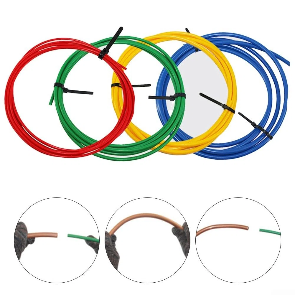 1PC Dobladora de tubos de cobre para aire acondicionado, tiras de plástico para doblar tubos de 1/4, 3/8, 1/2 y 5/8 pulgadas, herramienta para tuberías interiores aisladas (roja)
