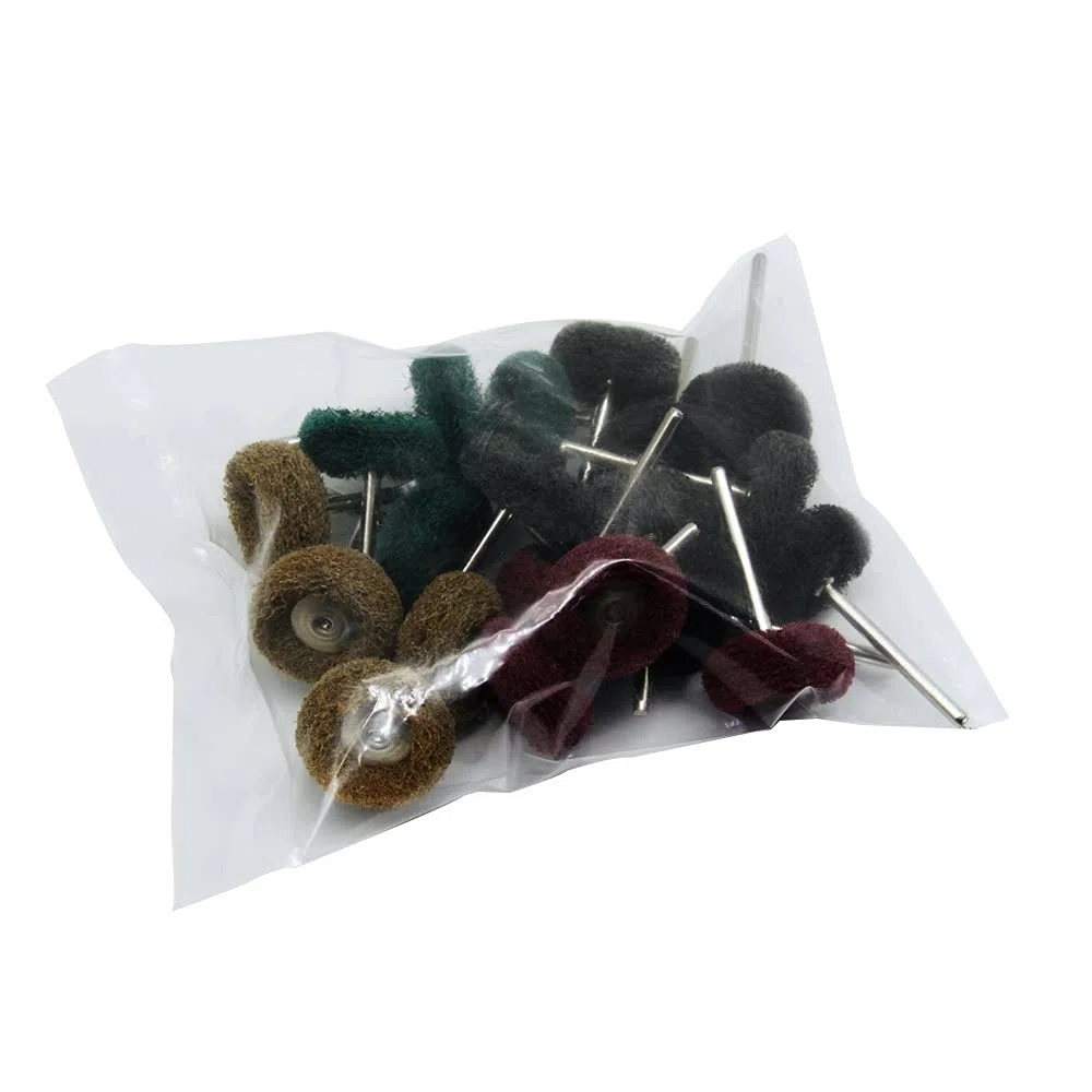 20 unids Mini Taladro abrasivo Cepillo de Nylon Pulido de Ruedas Pulido 3.2mm Shank Metal Polish for Dremel Set de Accesorios de Herramientas rotativas (Color : 20pcs Grit 400)