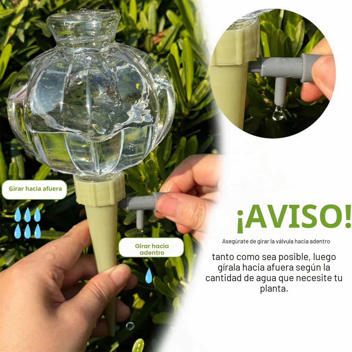 4 Piezas Bolas de Riego, Bolas de Riego para Plantas, Autorriego por Goteo para Macetas, Autorriego para Macetas para Plantas Colgantes de Interior y Exterior