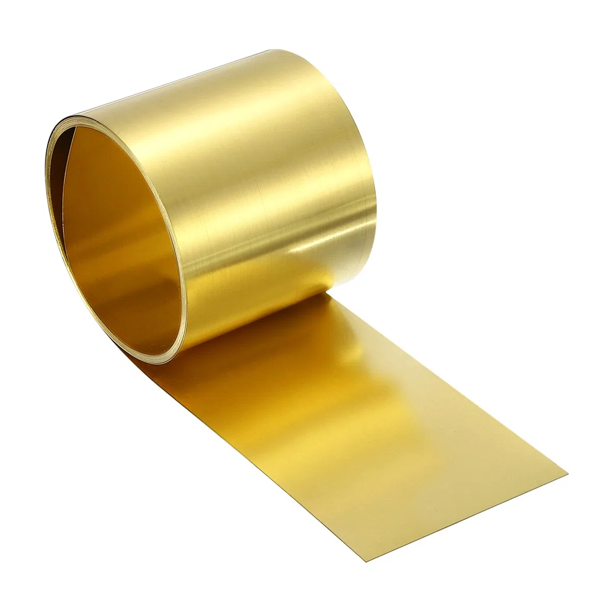 QUARKZMAN Lámina de Latón, 0.2 x 50 x 2500mm (Grosor x Ancho x Largo) Rollo de Lámina de Latón para Manualidades, Proyectos de Bricolaje, Reparaciones de Proyectos Eléctricos, Color Dorado