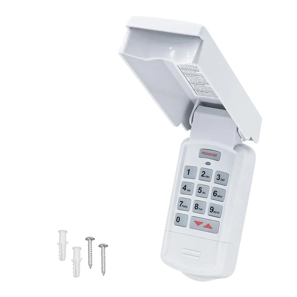 Teclado de Apertura de Puerta de Garaje Universal Inalámbrico -R, Compatible con Genie, Puerta Basculante y Abridores de Puerta de Garaje