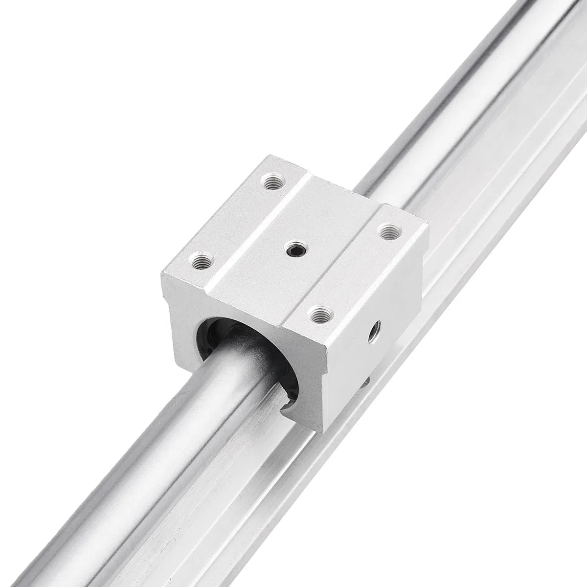 4 rodamientos lineales SBR20UU,20 mm de aluminio abierto rodamientos de bolas lineales bloque deslizante para riel lineal SBR20