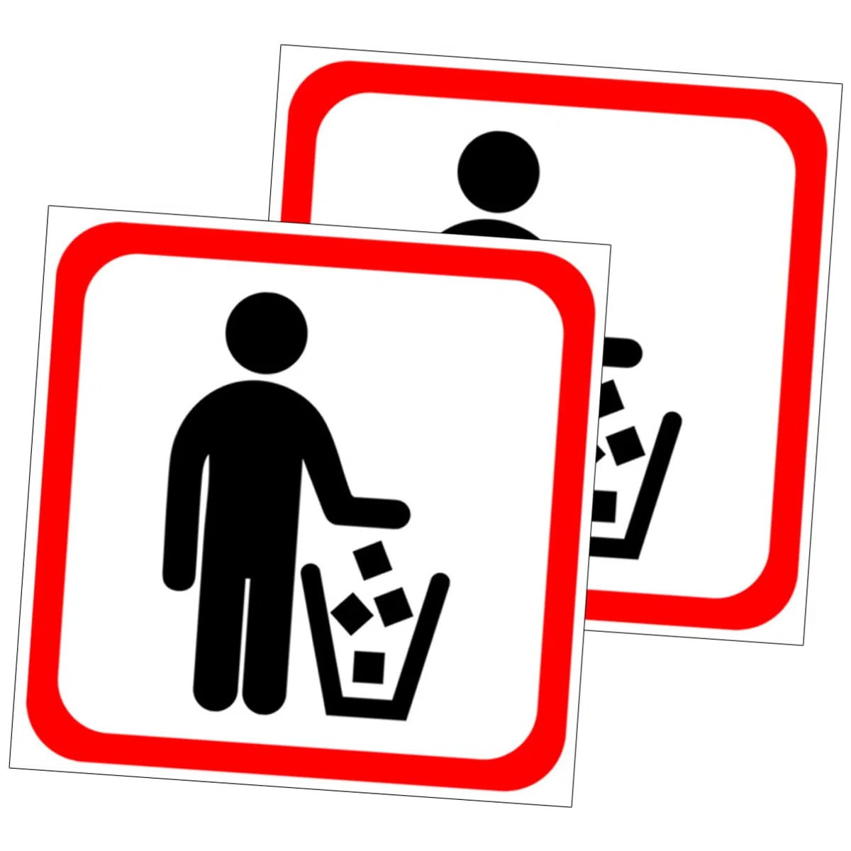 HOMSFOU 6piezas Pegatinas Decorativas Para Cubos De Basura Autoadhesivas Resistente Para Uso Casa y Oficina Fácil De Pegar y Quitar Diseños Creativos Para Personalizar Espacios