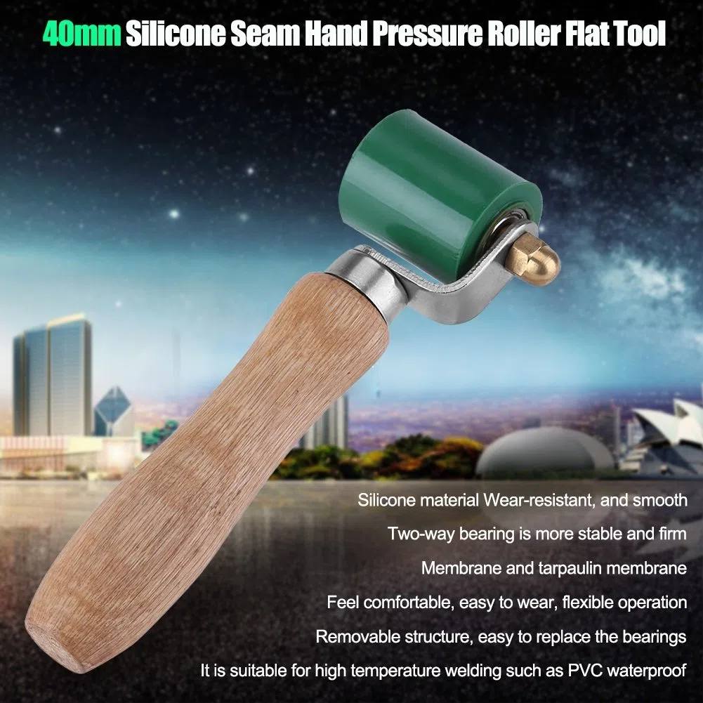 Silicone Seam Roller-40mm Silicone High Temperature Resistant Hand Pressure Roller Roofing Herramienta de Soldadura de PVC
