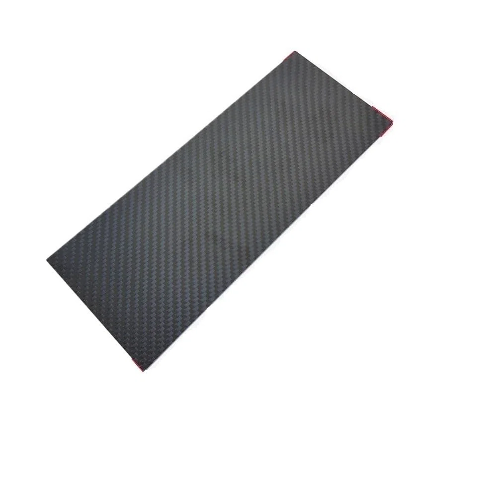 1 Uds. Hoja de fibra carbono mate sarga 3K, tarjeta Panel puro 100x250mm, Material modelo 0,5mm a espesor(1.2mm)