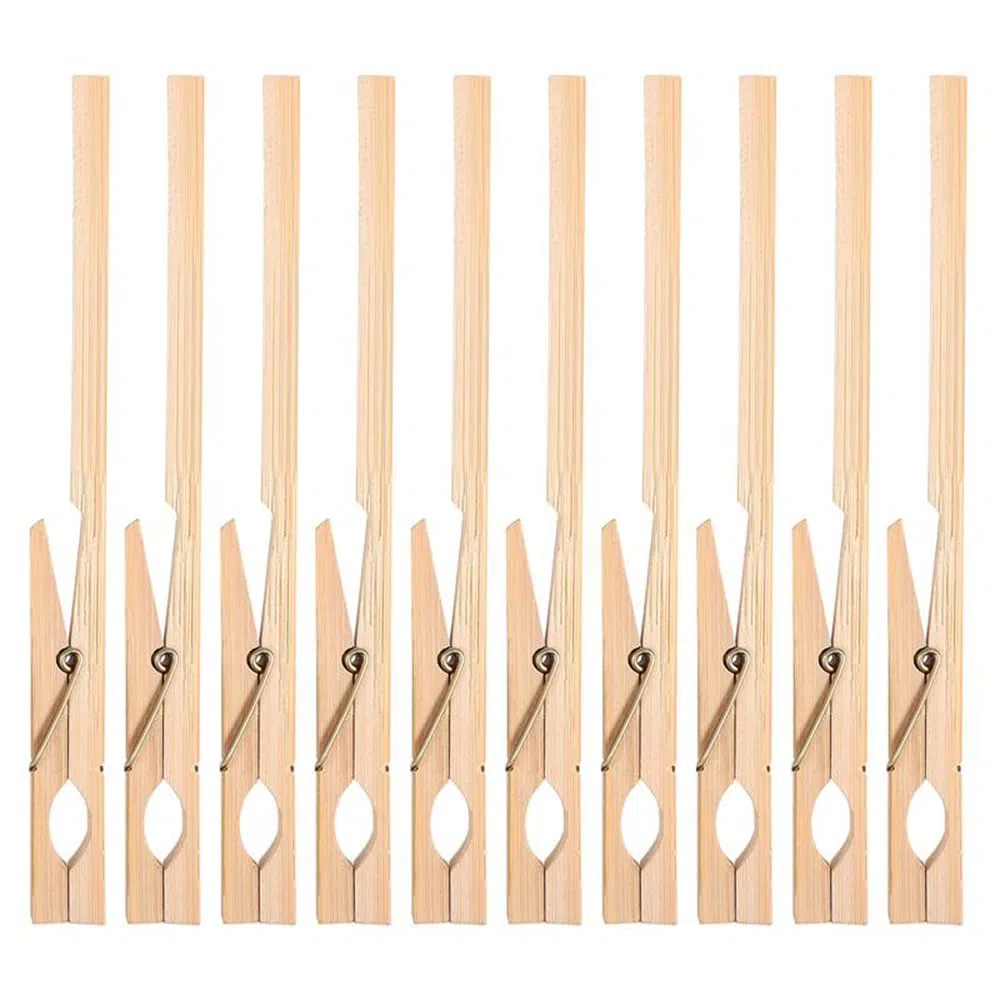 Pinzas para tubo de ensayo, 10 piezas de madera para tubo de ensayo Clip de abrazadera de 20 cm de longitud para equipo de laboratorio Herramienta de prueba