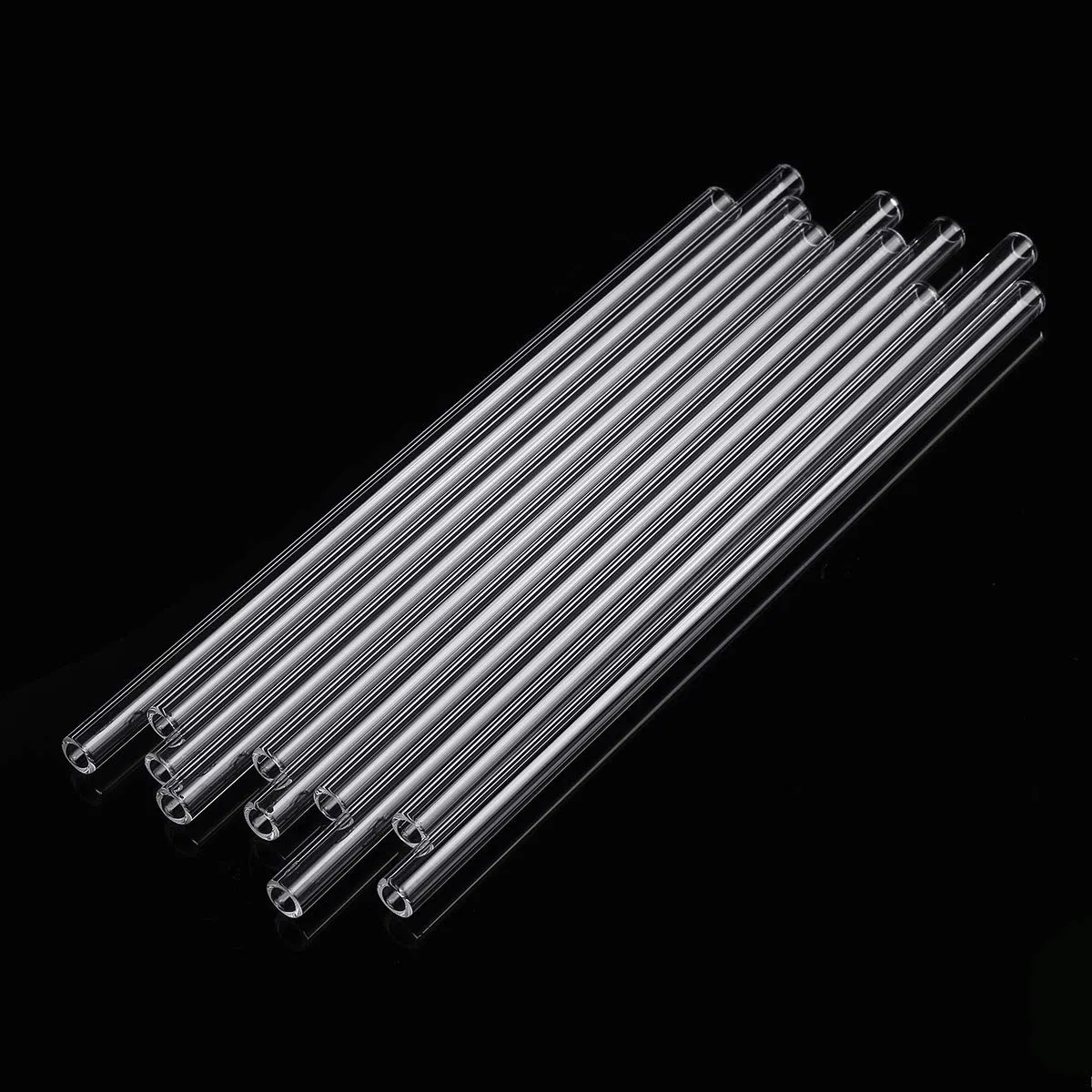 10 Piezas 200X7X1 Mm Longitud 200 Mm Od 7 Mm 1 Mm Pared Gruesa Tubo De Soplado De Vidrio De Borosilicato Laboratorio Fábrica Fábrica Hogar Tubos