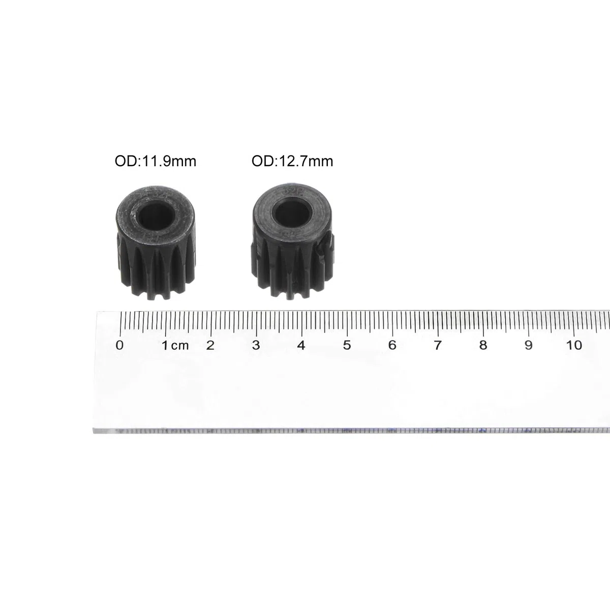 sourcing map Piñón Endurecido 32P, Engranajes de Motor Kit 2Pzs 13T 14T para Eje de Motor RC de 5mm, Engranajes de 32 Pasos 0,8 Paso Métrico para Coche RC, con Llave Hexagonal