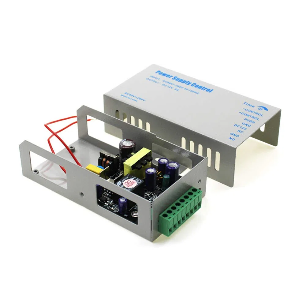 YAVIS Sistema de Control de Acceso a la Puerta de la Fuente de Alimentación AC 90-260V a DC12v 3A Fuente de Alimentación para Sistema de Control Acceso de Entrada Puerta