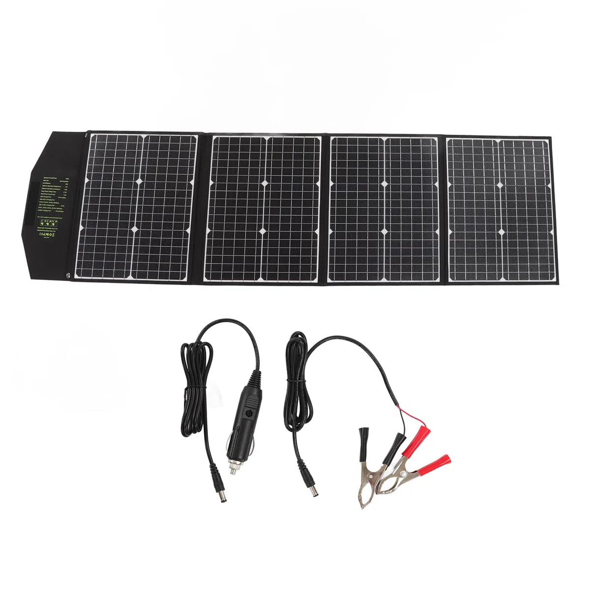 Fdit Panel Solar Monocristalino de 100W, Panel Solar Plegable Portátil, | 100W para Camping Al Aire Libre, 23% de Eficiencia, ETFE Impermeable, Protección Segura contra Sobrecorriente, Carga