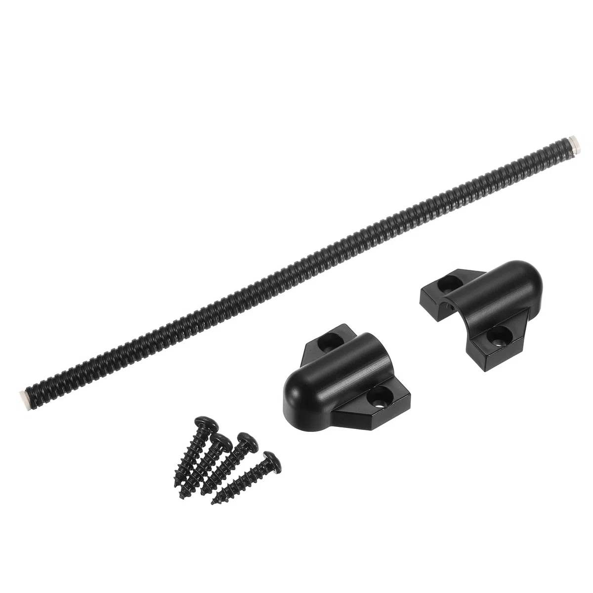 QUARKZMAN 1uds Flexible Puerta Lazo Cable Protección Funda Blindada Puerta Cable Conducto Energía Transferencia Lazo Blindado Cable Protector Manga con Extremos 450mm x 9.5mm
