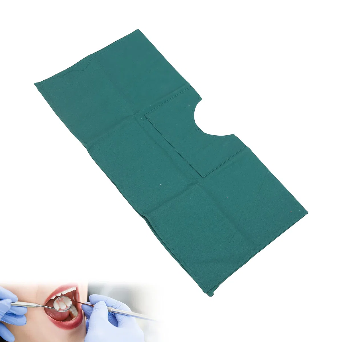 Cubiertas Quirúrgicas de Algodón Dental, Cortinas Quirúrgicas de Algodón para Operaciones de Dentista de Hospital, Cubierta de Cirugía de Dentista de Hospital con Accesorios de