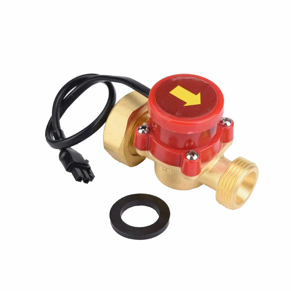 Interruptor de flujo de agua, G1-G3 / 4 Rosca Interruptor de control de flujo de agua 220V Bomba de agua Sensor de flujo Presión Interruptor de control de flujo automático