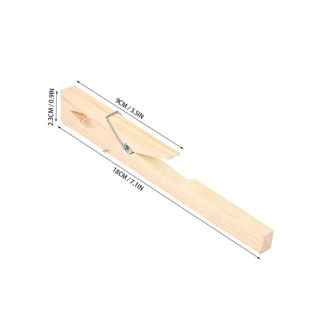 10pcs Sostenedor de Abrazadera del Clip de Tubo de Ensayo de Madera Material para Herramienta de Prueba de Laboratorio Industrial Escolar