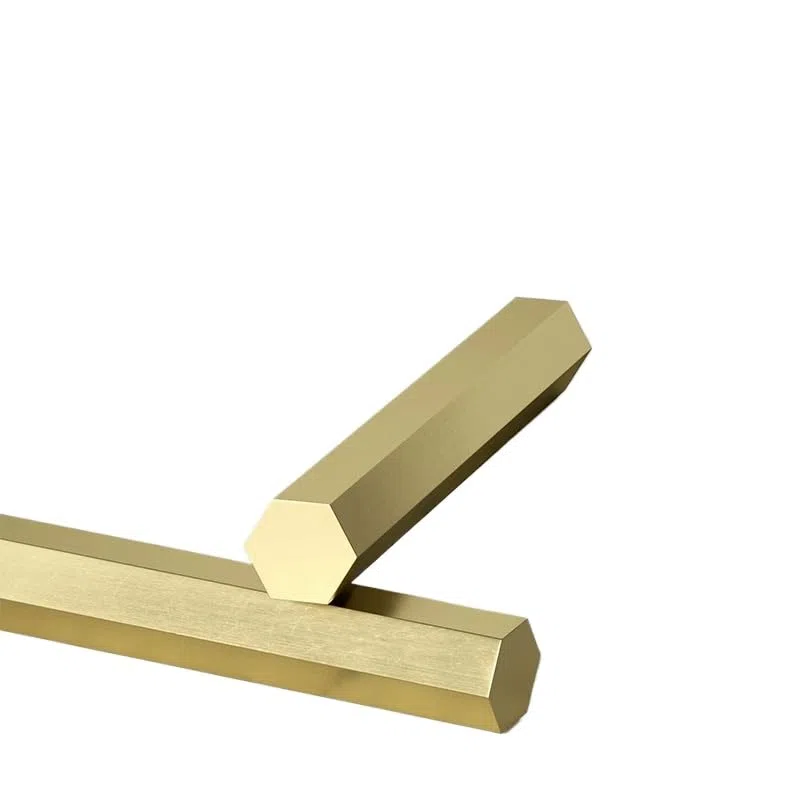 Varillas hexagonales de latón c28000 palo hexagonal sólido longitud de la barra hexagonal 200 mm 250 mm (4 mm*250 mm, 2 unidades)