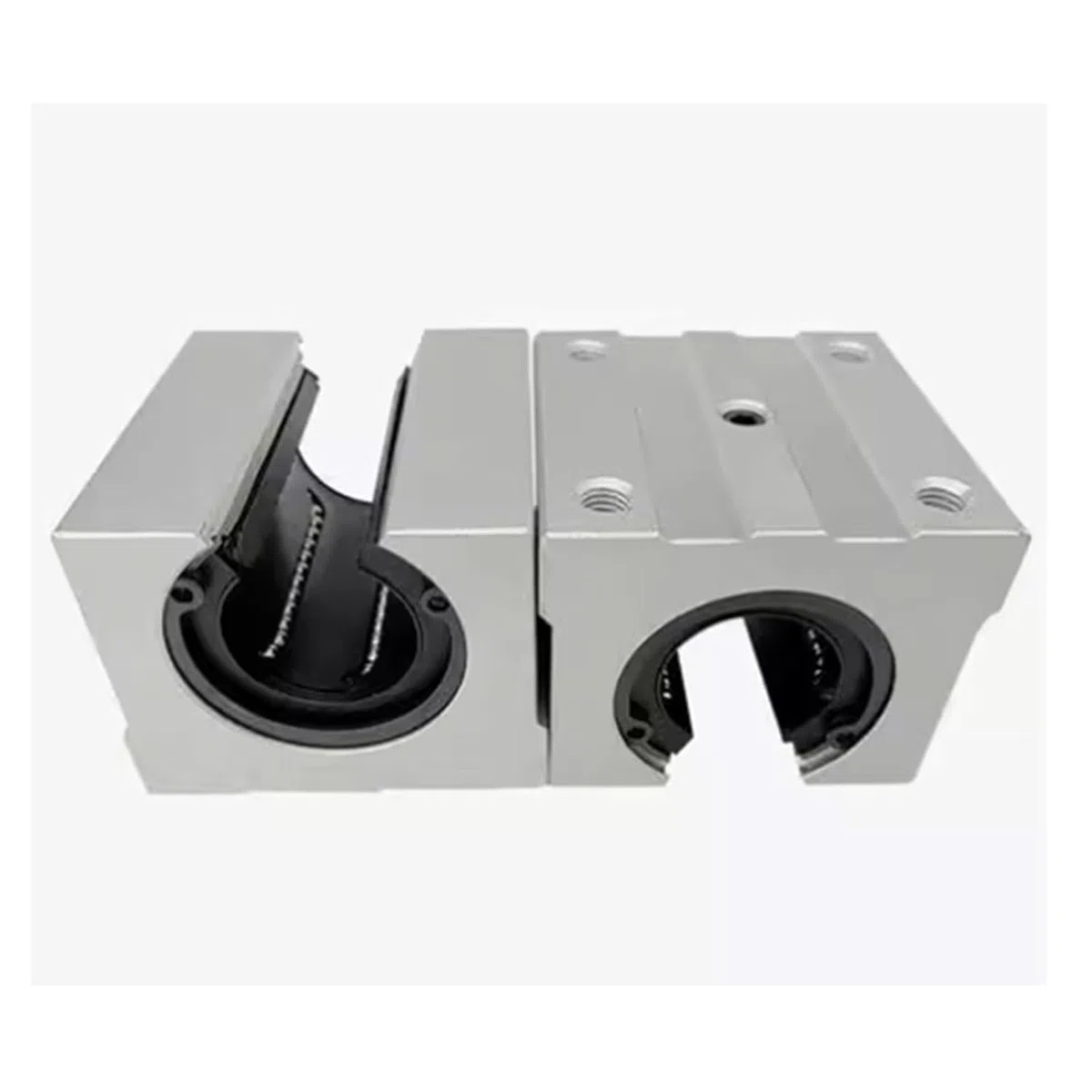 Bloque deslizante de rodamiento bolas movimiento lineal aluminio, 4 piezas SBR10UU tipo abierto identificación 10 mm for posición del eje riel guía SBR10