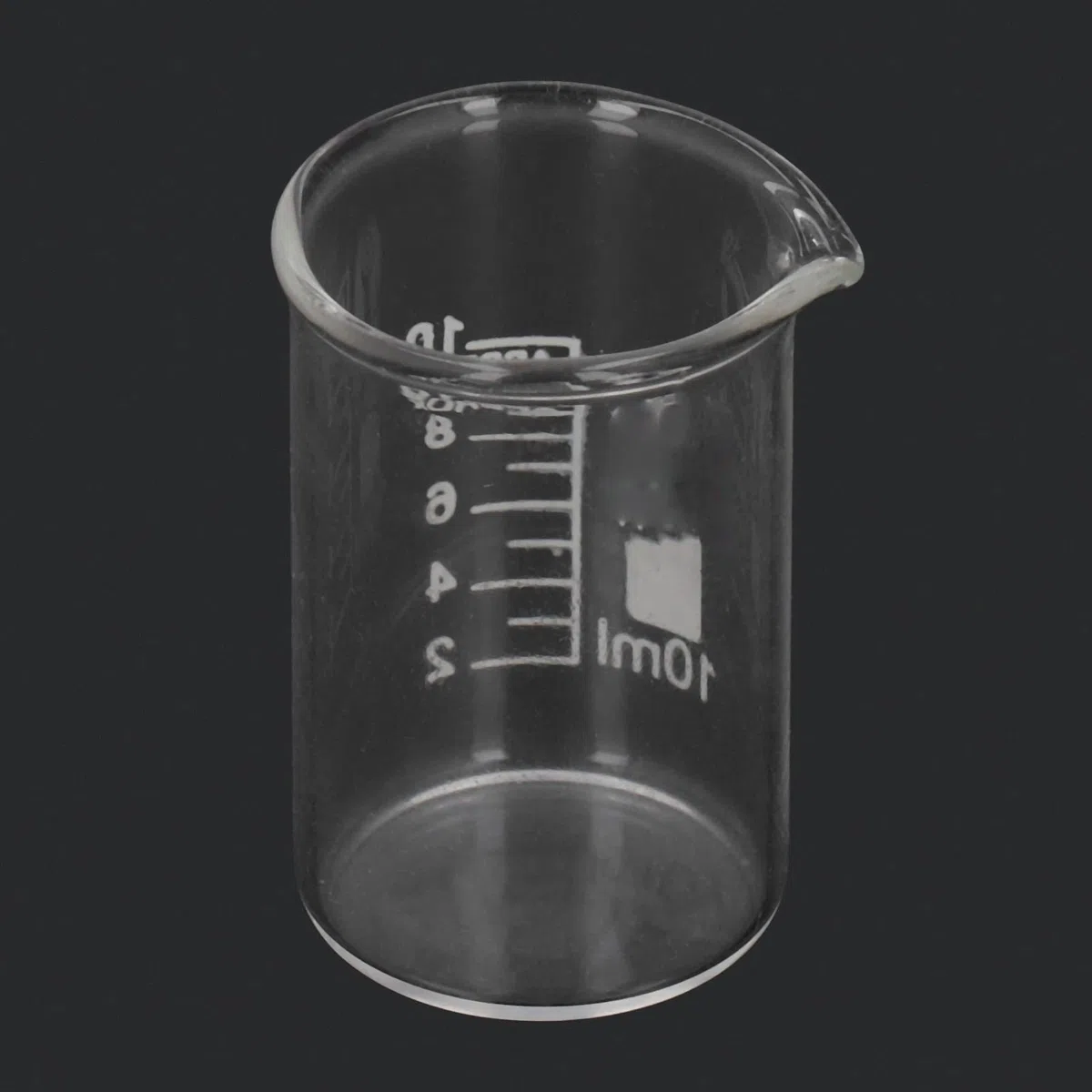 Vasos de Vidrio de Borosilicato de 10 Uds., 10ml, Vaso de Laboratorio de Escala Transparente, Vaso de Medición Graduado de Vidrio