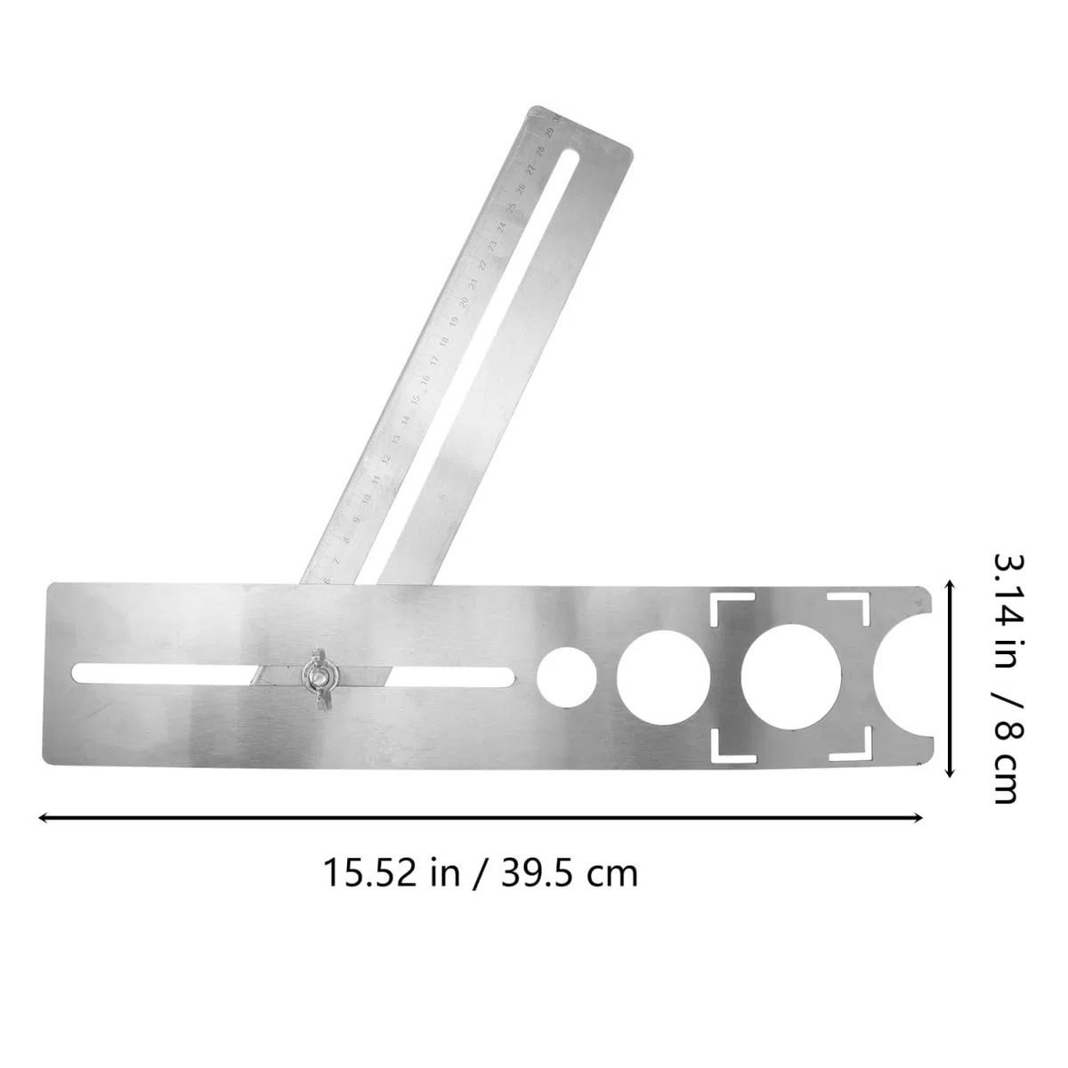 HOMSFOU Localizador Acero Inoxidable para Azulejos Flexible de Perforación Posicionamiento Preciso y Fabricación Exacta y Mármol para Aficionados Carpintería