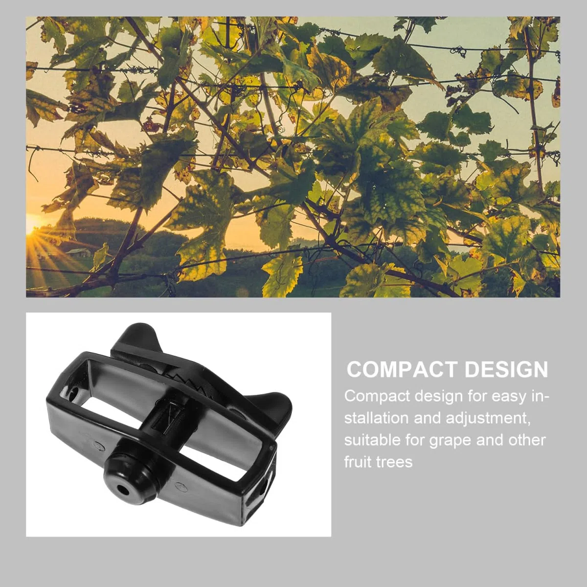 6 Unidades Tensor de Cable de Acero para Valla y Jardín, Herramienta para Tensar Alambre de Acero, Accesorio para Cercas, 2.55 x 1.96 x 0.98 Pulgadas