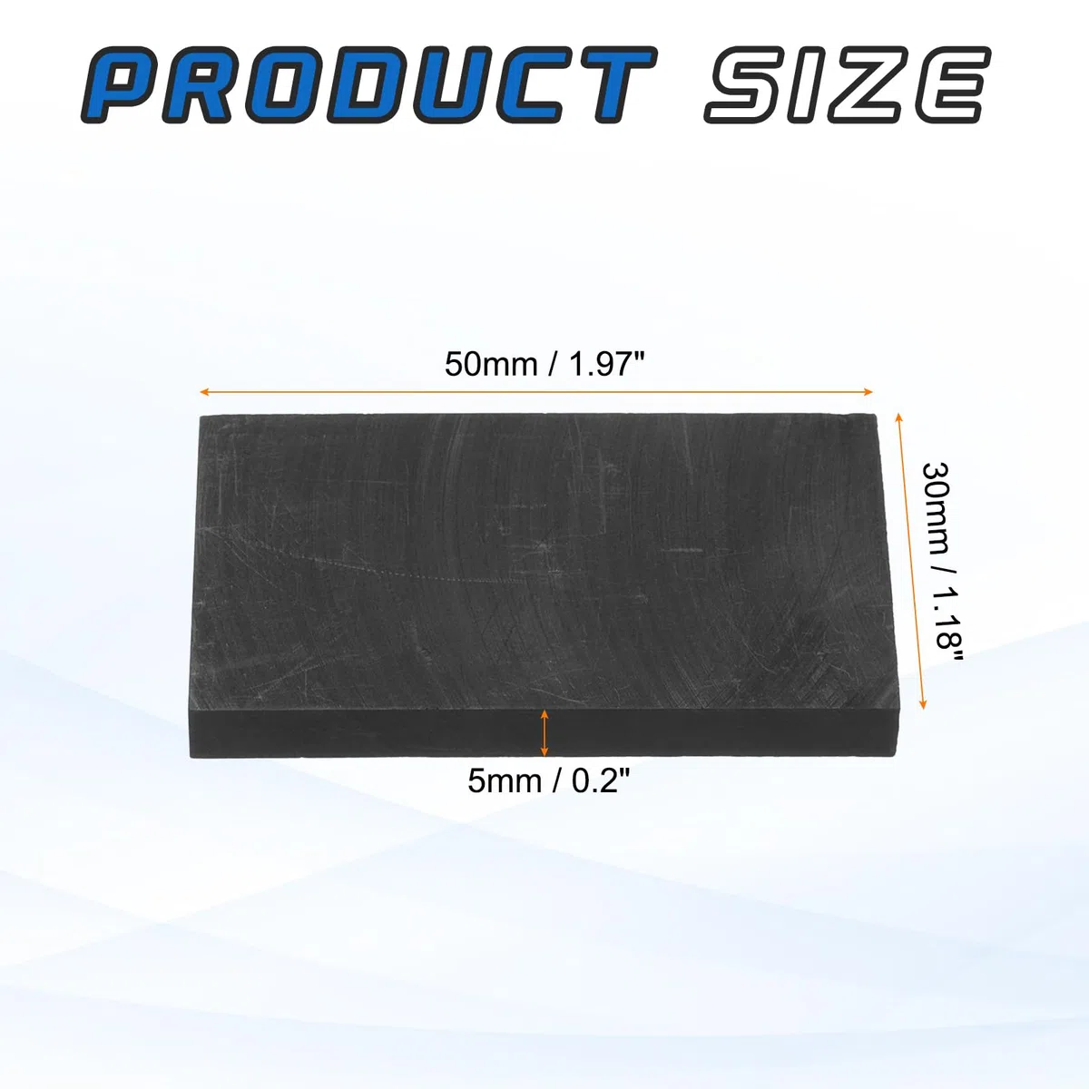 QUARKZMAN Bloque Rectangular De Grafito Lingote De Disco Placa De Electrodo De Grafito De Alta Pureza Hoja 50x30x5mm Para Fusión Fundición Electrólisis Paquete De 5