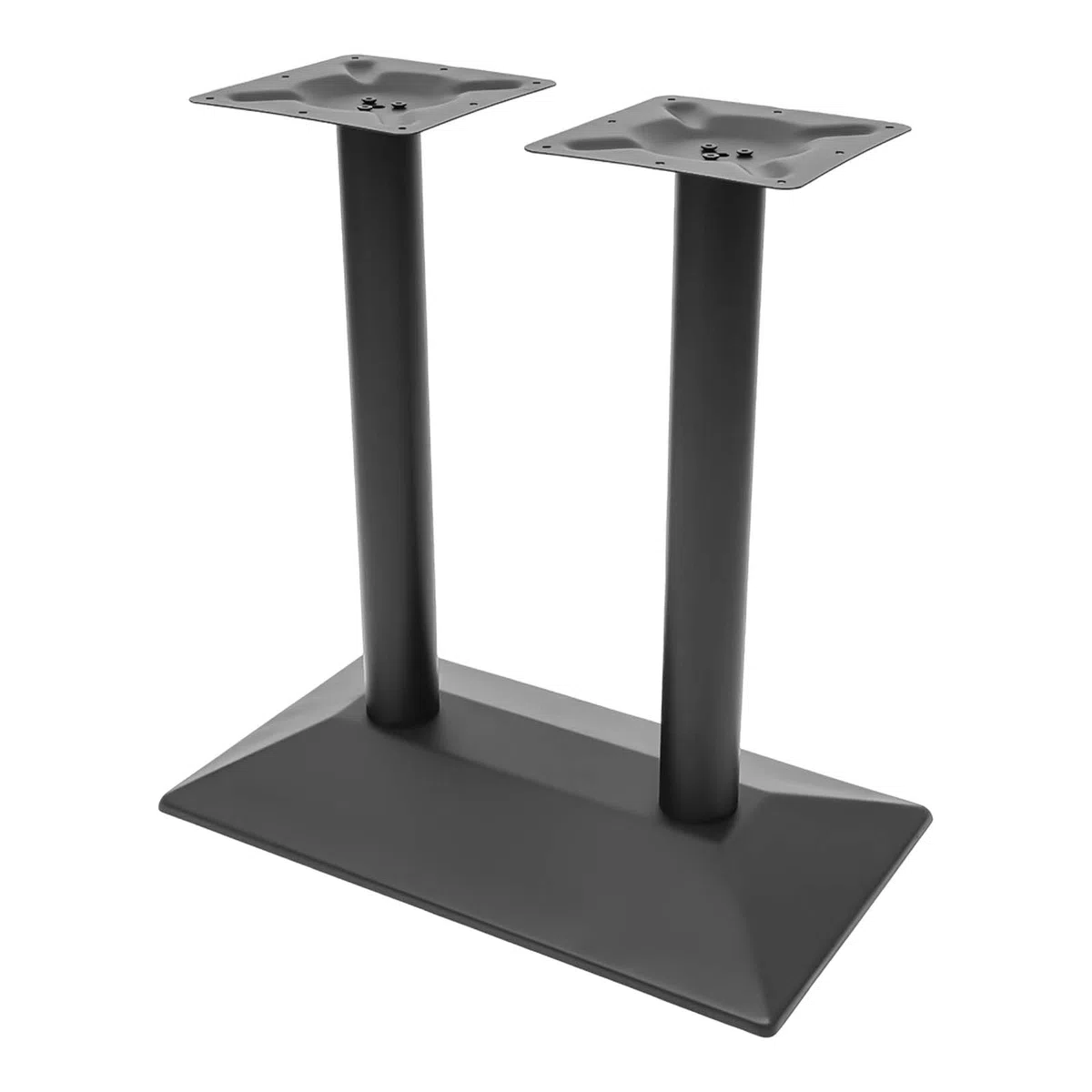 Múnich - Base para mesa (metal, altura 72 cm, base de 70 x 40 cm), color negro